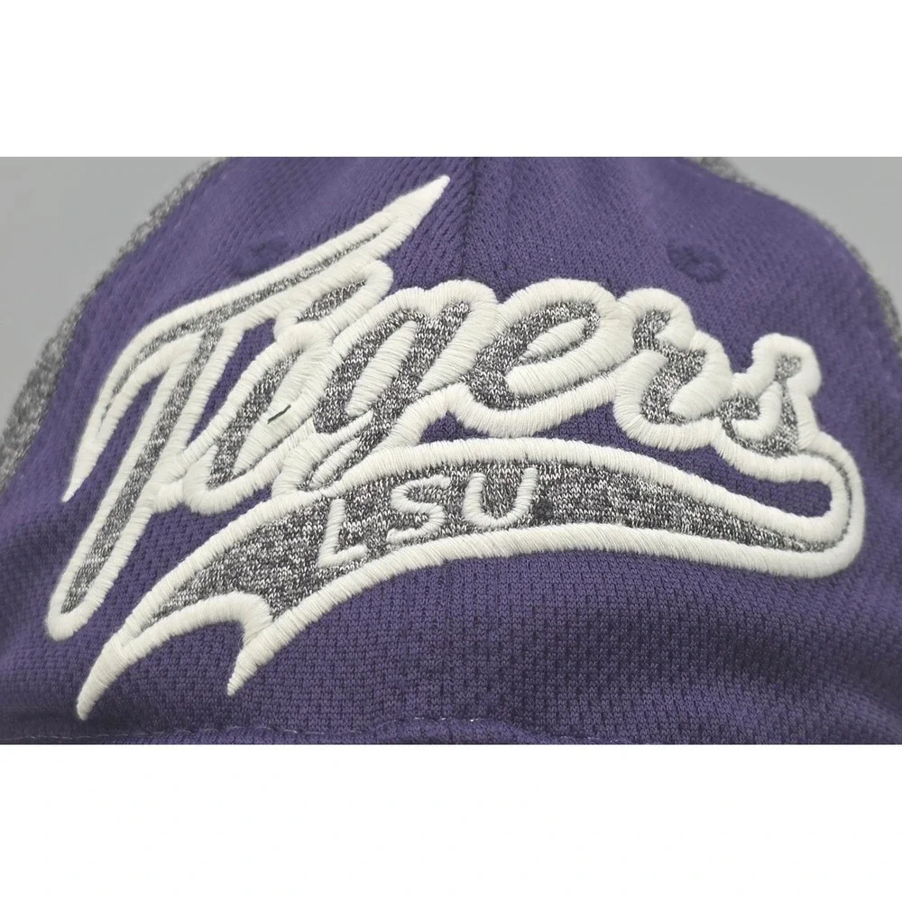 Zephyr LSU Tigers Strapback Hat Purple Grey NCAA University Cap